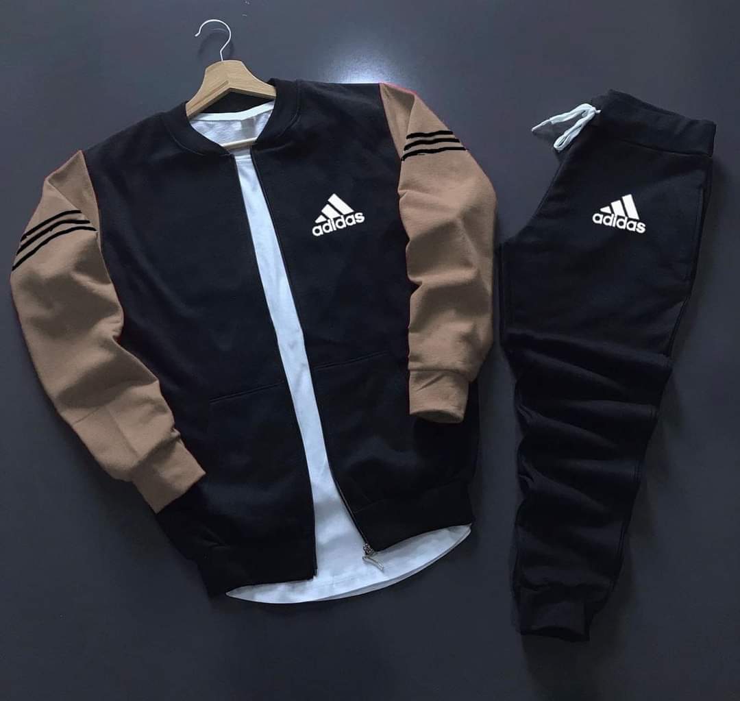 Chándal Adidas Negro y Marrón