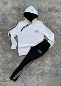 Chándal Emporio Armani Negro y Blanco con Capucha