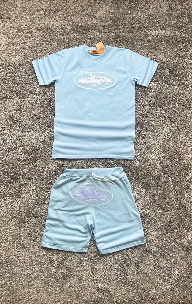 Conjunto Corteiz Trapstar Verano Azul Claro