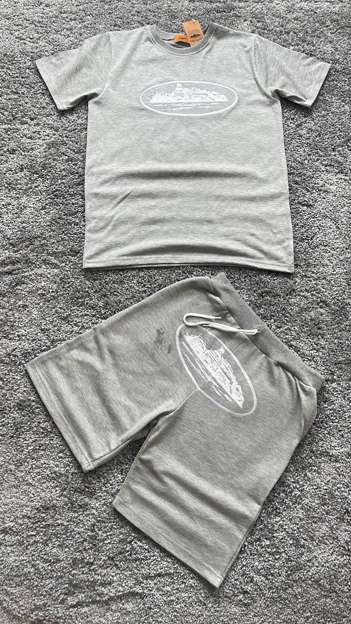 Conjunto Corteiz Trapstar Verano Gris