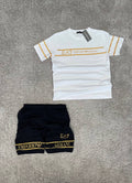 Conjunto Emporio Armani Blanco y Dorado