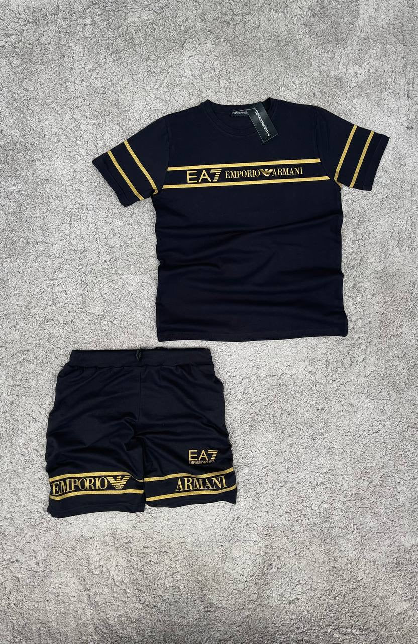 Conjunto Emporio Armani Negro y Dorado